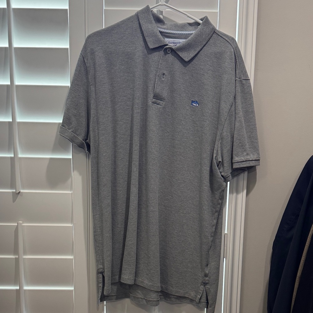 Southern Tide Heather Gray Polo Shirt
